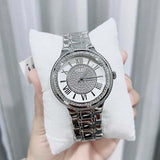 Guess Madison Diamonds Silver Dial Silver Steel Strap Watch for Women - W0637L1 Buy Now By Guess