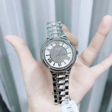 Guess Madison Diamonds Silver Dial Silver Steel Strap Watch for Women - W0637L1 Buy Now By Guess