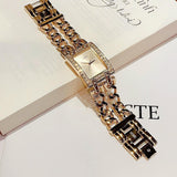 Guess MOD Heavy Metal Diamonds Gold Dial Gold Steel Strap Watch for Women - W0072L1 Buy Now By Guess