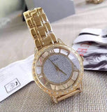 Guess Analog Diamonds Silver Dial Gold Steel Strap Watch For Women - W1013l2 Buy Now By Guess