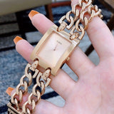 Guess Mod Heavy Metal Rose Gold Dial Rose Gold Steel Strap Watch For Women - W1117L3 Buy Now By Guess