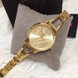 Guess Lola Quartz Gold Dial Gold Steel Strap Watch For Women - W1145L3 Buy Now By Guess