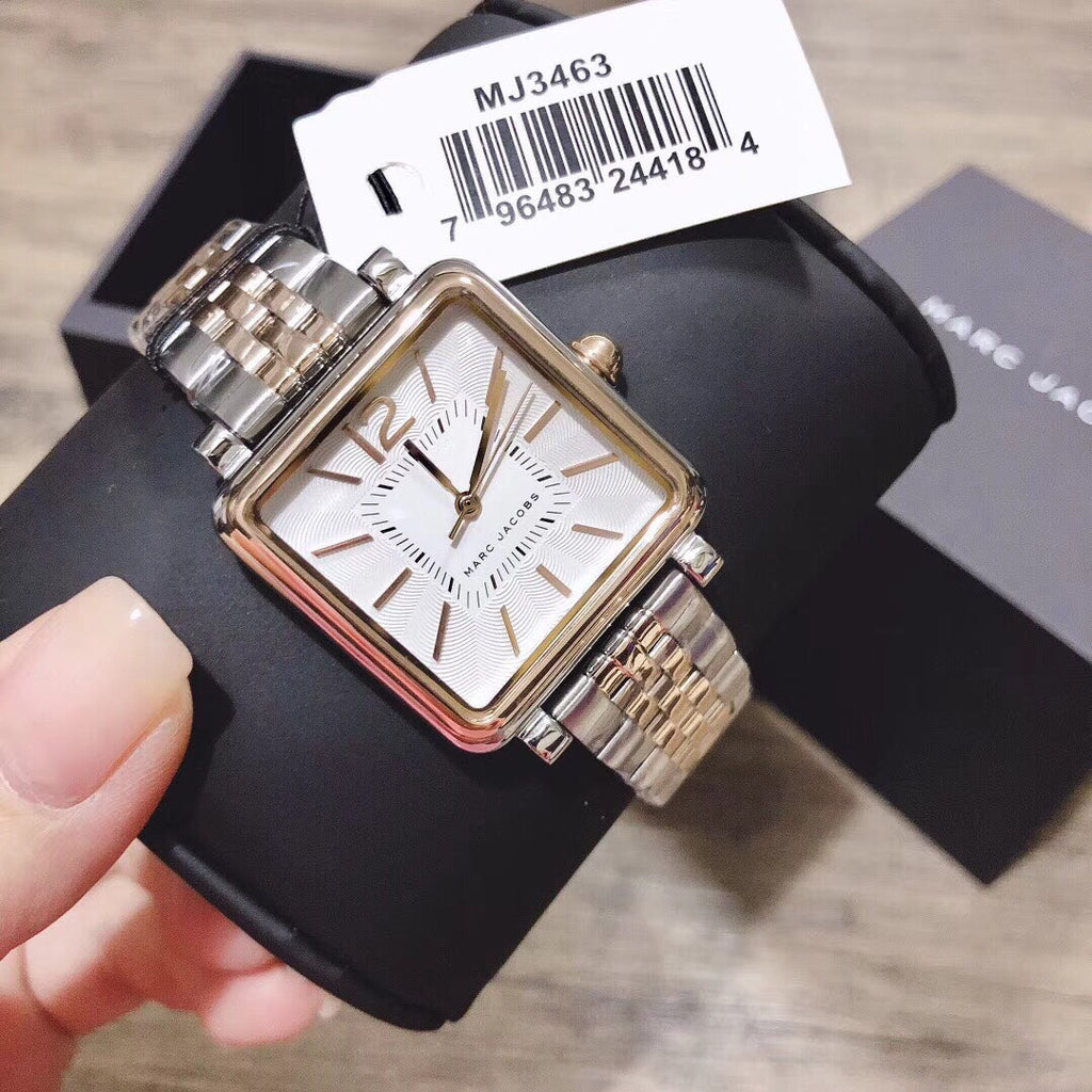 Marc Jacobs Vic Silver Dial Two Tone Steel Strap Watch for Women - MJ3463 Buy Now By Marc Jacobs
