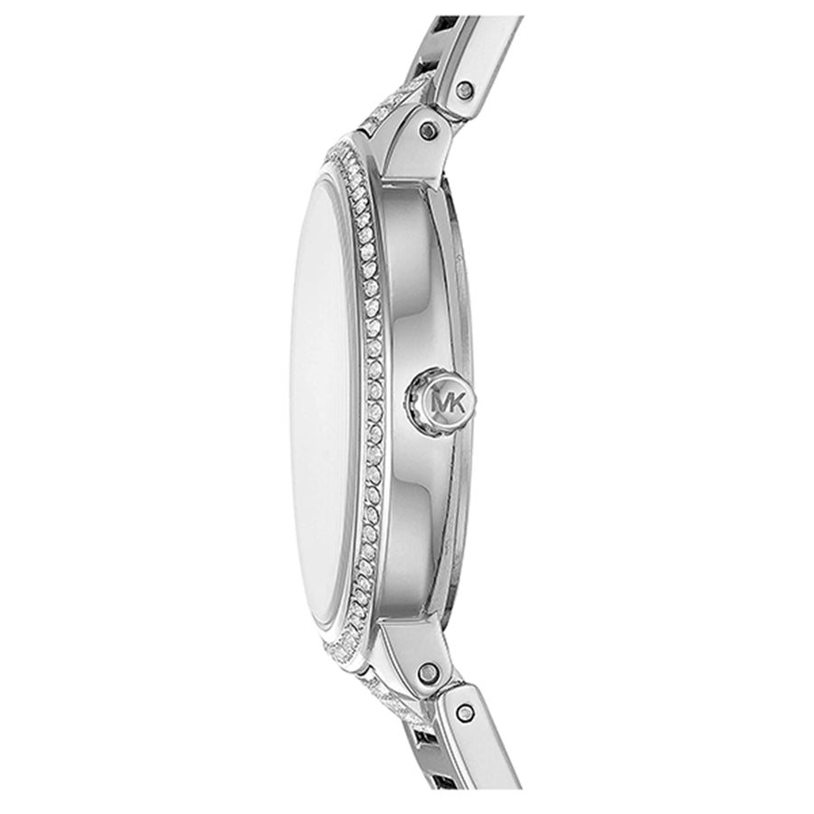 Michael Kors Gabbi Quartz Crystals Silver Dial Silver Steel Strap Watch For Women - MK3984 Buy Now By Michael Kors