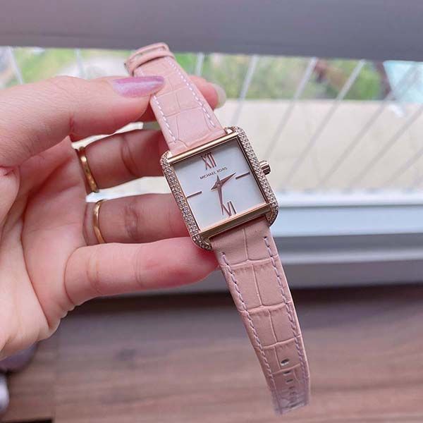 Michael Kors Lake Quartz White Dial Pink Leather Strap Watch For Women - MK2763 Buy Now By Michael Kors