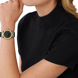 Michael Kors Mini Lennox Quartz Black Dial Black Silicone Strap Watch For Women - MK7281 Buy Now By Michael Kors