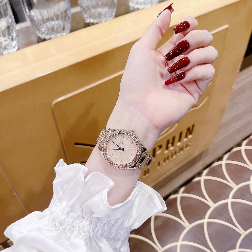 Michael Kors Lilane Quartz Rose Gold Dial Rose Gold Steel Strap Watch For Women - MK1068 Buy Now By Michael Kors