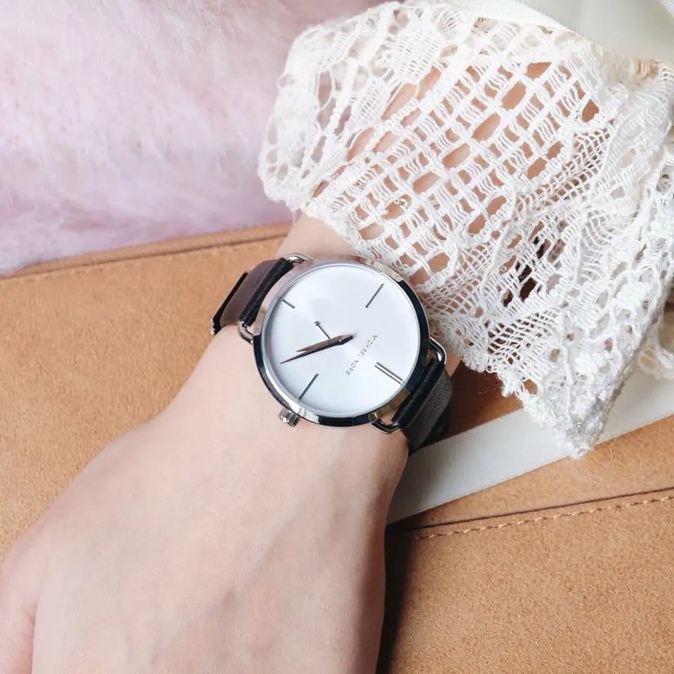 Michael Kors Portia Quartz White Dial Black Leather Strap Watch For Women - MK2658 Buy Now By Michael Kors