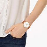 Michael Kors Pyper Quartz Silver Dial Brown Leather Watch For Women - MK2740 Buy Now By Michael Kors