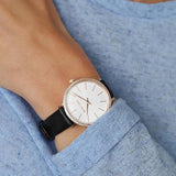 Michael Kors Pyper Three Hand White Dial Black Leather Strap Watch For Women - MK2835 Buy Now By Michael Kors