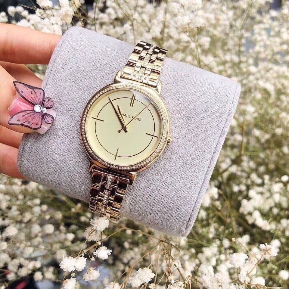 Michael Kors Cinthia Quartz Gold Dial Gold Steel Strap Watch For Women - MK3681 Buy Now By Michael Kors