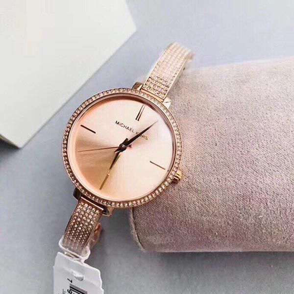 Michael Kors Jaryn Quartz Rose Gold Dial Rose Gold Steel Strap Watch For Women - MK3785 Buy Now By Michael Kors