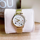 Michael Kors Portia Quartz White Dial Gold Steel Strap Watch for Women - MK3840 Buy Now By Michael Kors