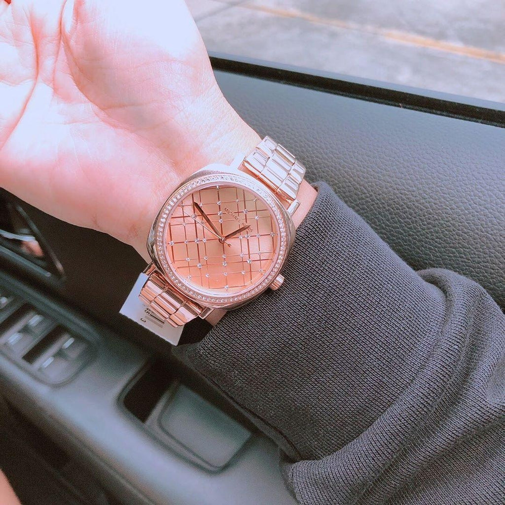 Michael Kors Nia Quartz Rose Gold Dial Rose Gold Steel Strap Watch For Women - MK3990 Buy Now By Michael Kors