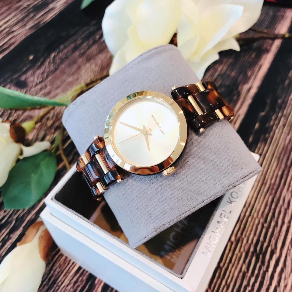 Michael Kors Delray Gold Dial Two Tone Steel Strap Watch for Women - MK4314 Buy Now By Michael Kors