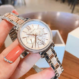 Michael Kors Sofie Chronograph White Dial Two Tone Steel Strap Watch For Women - MK4353 Buy Now By Michael Kors