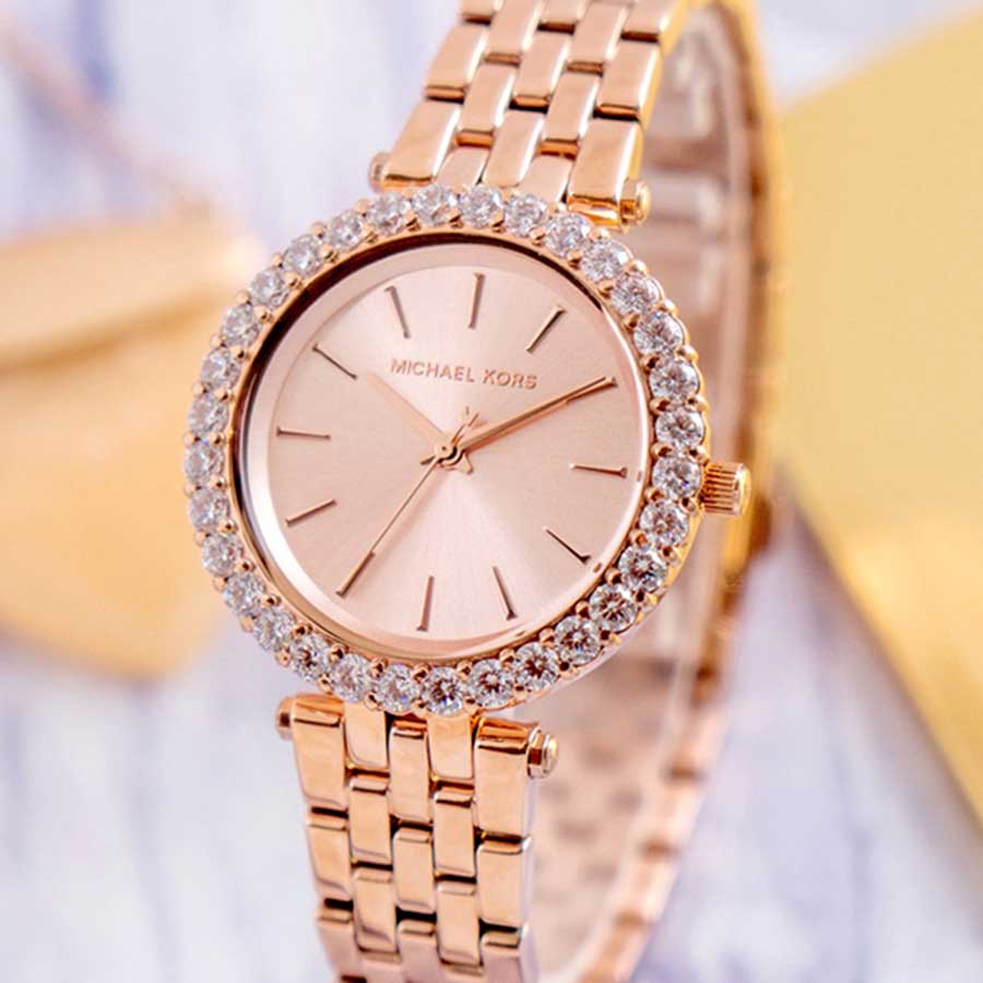 Michael Kors Darci Quartz Rose Gold Dial Rose Gold Steel Strap Watch For Women - MK4514 Buy Now By Michael Kors