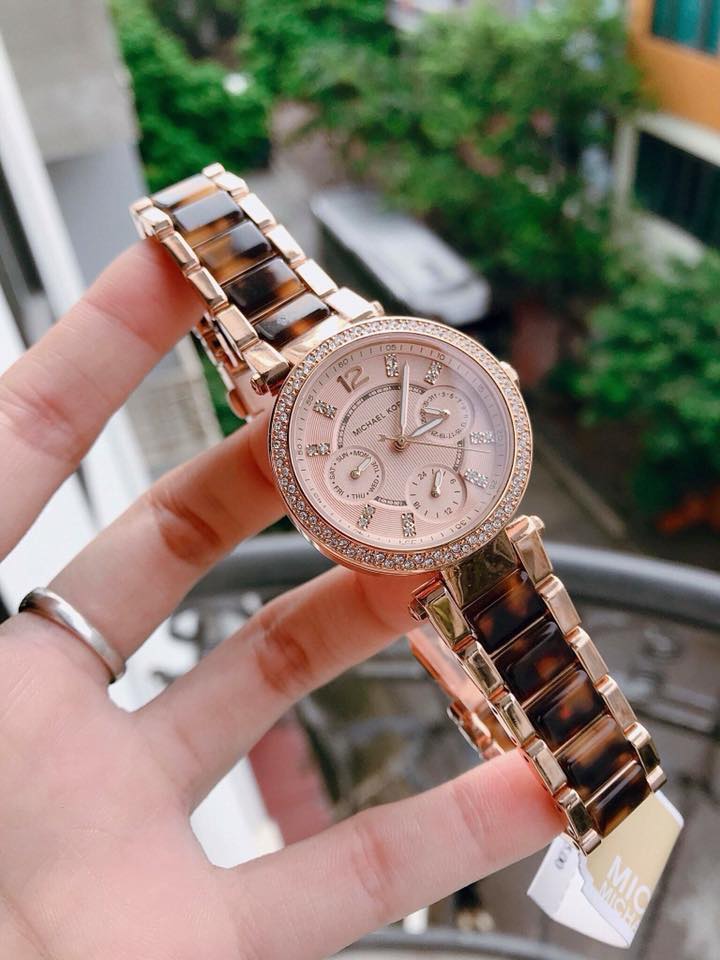 Michael Kors Parker Gold Dial Two Tone Steel Strap Watch for Women - MK5841 Buy Now By Michael Kors