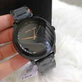 Michael Kors Kinley Silver Dial Black Steel Strap Watch for Women - MK5999 Buy Now By Michael Kors