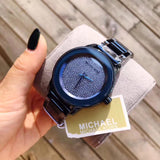 Michael Kors Kinley Blue Dial Blue Steel Strap Watch for Women - MK6246 Buy Now By Michael Kors