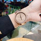 Michael Kors Parker Rose Gold Dial with Diamonds Rose Gold Steel Strap Watch for Women - MK6426 Buy Now By Michael Kors