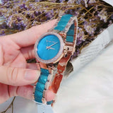 Michael Kors Parker Blue Mother of Pearl Dial Two Tone Steel Strap Watch for Women - MK6491 Buy Now By Michael Kors