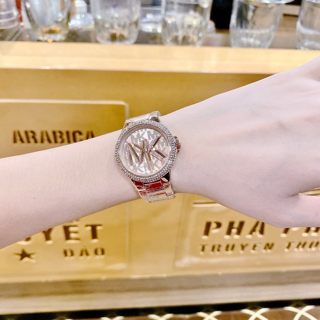 Michael Kors Camille Three Hand Rose Gold Dial Rose Gold Steel Strap Watch For Women - MK7197 Buy Now By Michael Kors