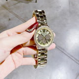 Michael Kors Bryn Pavé Quartz Gold Dial Gold Steel Strap Watch For Women - MK7199 Buy Now By Michael Kors