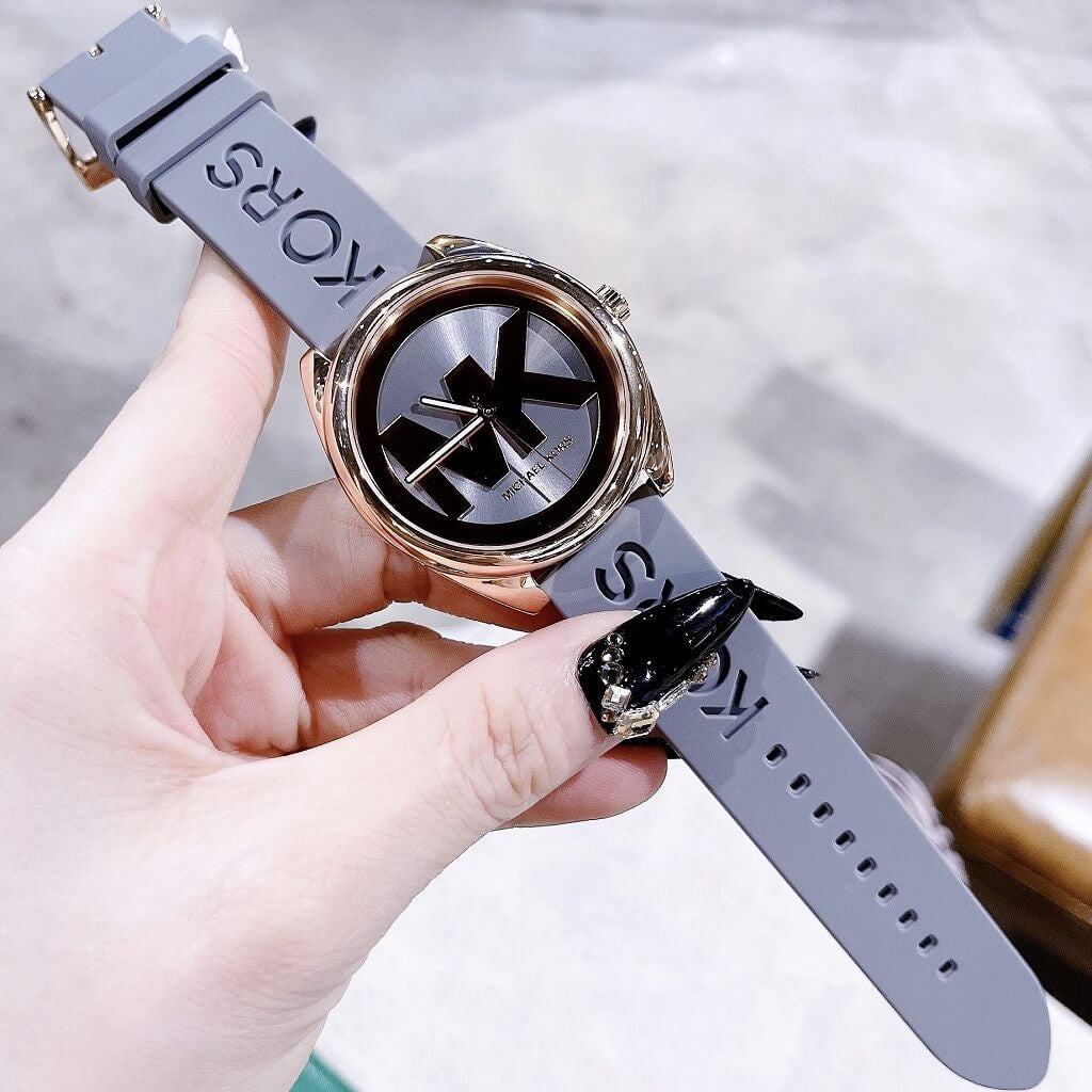 Michael Kors Janelle Three Hand Grey Dial Grey Rubber Strap Watch For Women - MK7314 Buy Now By Michael Kors