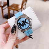 Michael Kors Janelle Quartz Blue Dial Blue Rubber Strap Watch For Women - MK7350 Buy Now By Michael Kors