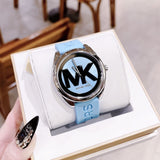 Michael Kors Janelle Quartz Blue Dial Blue Rubber Strap Watch For Women - MK7350 Buy Now By Michael Kors