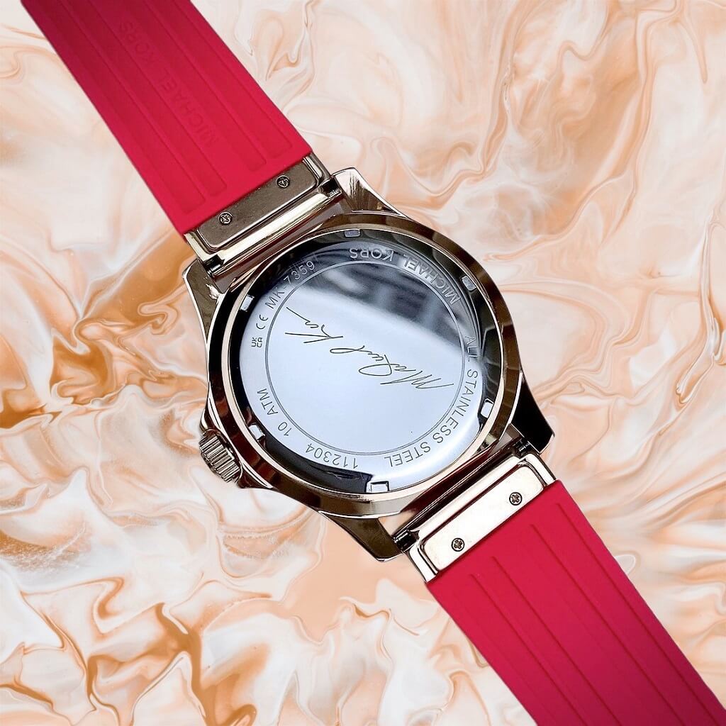 Michael Kors Everest Analog Rose Gold Dial Pink Silicone Strap Watch For Women - MK7359 Buy Now By Michael Kors