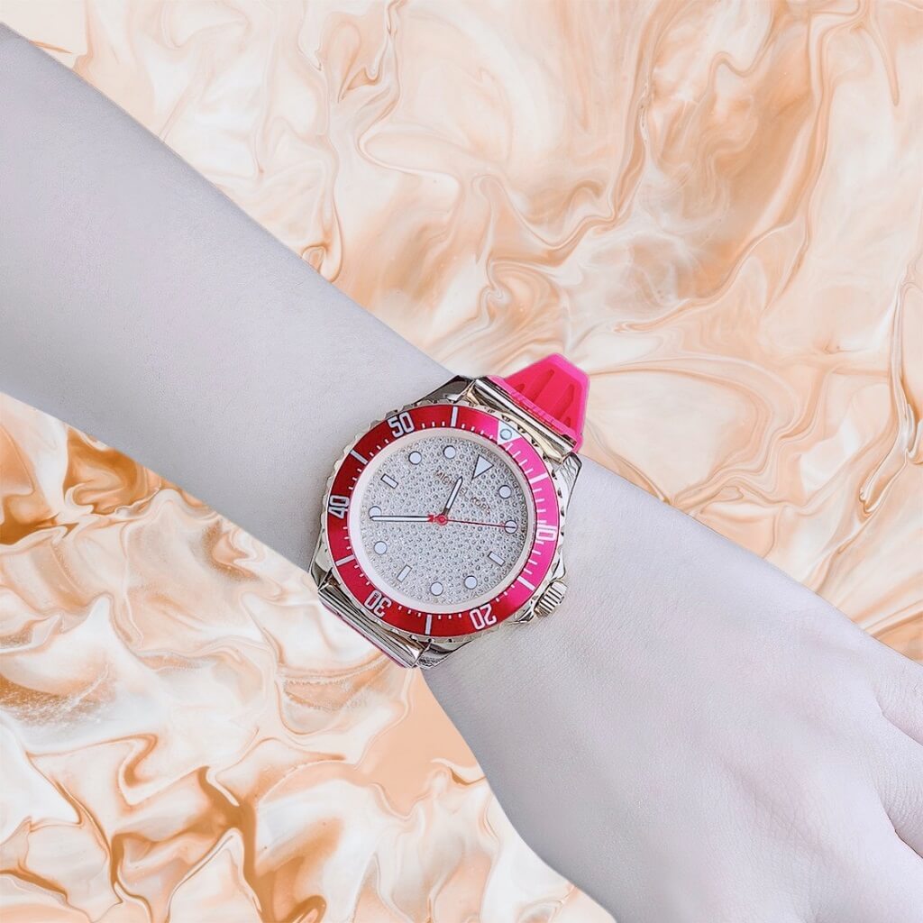 Michael Kors Everest Analog Rose Gold Dial Pink Silicone Strap Watch For Women - MK7359 Buy Now By Michael Kors