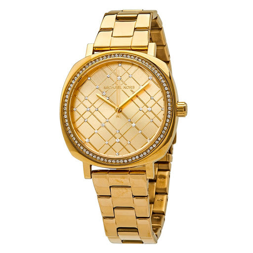 Michael Kors Nia Quartz Gold Dial Gold Steel Strap Watch For Women - MK3989 Buy Now By Michael Kors