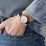 Michael Kors Pyper Analog White Dial Black Leather Strap Watch For Women - MK2804 Buy Now By Michael Kors