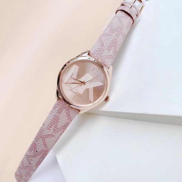 Michael Kors Jaycie Quartz Rose Gold Dial Pink Leather Strap Watch for Women - MK2879 Buy Now By Michael Kors