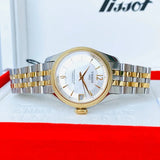 Tissot Ballade Powermatic 80 Mother of Pearl Silver Dial Two Tone Steel Strap Watch For Women - T108.208.22.117.00 Buy Now By Tissot