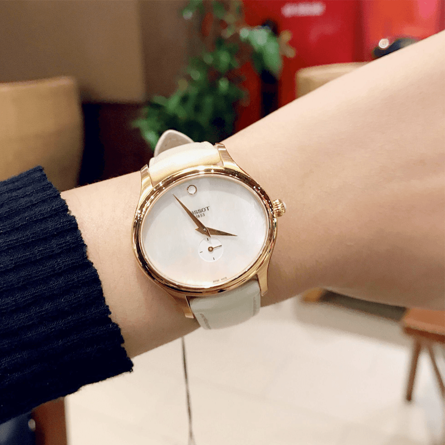 Tissot T Lady Bella Ora Mother of Pearl Dial Cream Leather Strap Watch for Women - T103.310.36.111.00 Buy Now By Tissot