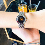 Versace V-Flare Quartz Black Dial Silver Steel Strap Watch for Women - VEBN00618 Buy Now By Versace