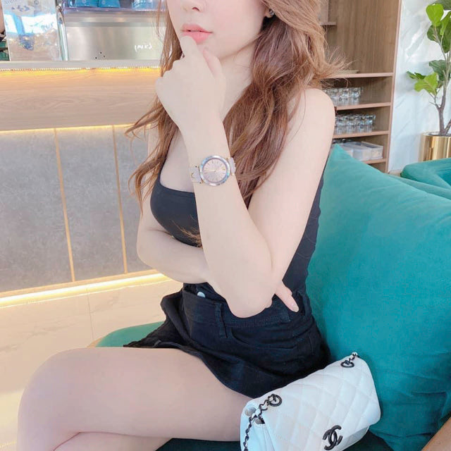 Versace V-Twist Quartz Purple Dial Purple Leather Strap Watch for Women - VELS00219 Buy Now By Versace