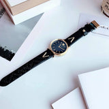 Versace V-Twist Black Dial Black Leather Strap Watch for Women - VELS00619 Buy Now By Versace