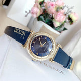 Versace Greca Blue Dial Blue Leather Strap Watch for Women - VERE00218 Buy Now By Versace