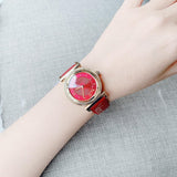 Versace V-Motif Red Dial Red Leather Strap Watch for Women - VERE00418 Buy Now By Versace