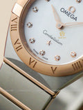 Omega Constellation Manhattan Quartz Diamonds Mother of Pearl Dial Two Tone Steel Strap Watch for Women - 131.20.25.60.55.001 Buy Now By Omega