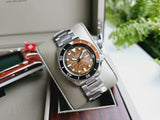 Seiko 5 Sports Sonar Special Edition Brown Dial Silver Steel Strap Watch For Men - SRPJ47K1 Buy Now By Seiko