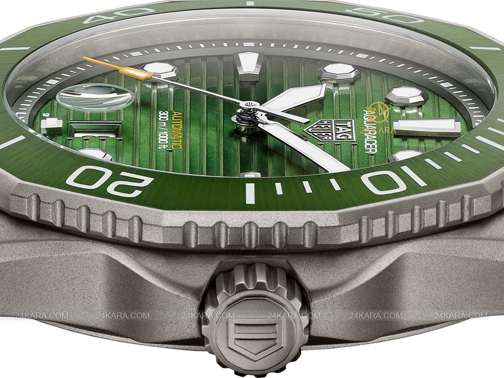 Tag Heuer Aquaracer Professional 300 Automatic Green Dial Silver Steel Strap Watch for Men - WBP208B.BF0631 Buy Now By Tag Heuer