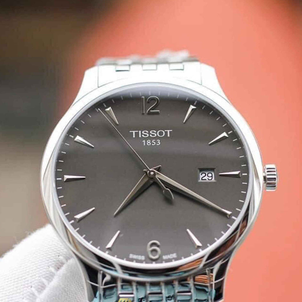Tissot T Classic Tradition Grey Dial Silver Steel Strap Watch For Men - T063.610.11.067.00 Buy Now By Tissot