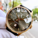 Tissot T Classic Chemin Des Tourelles Powermatic 80 Brown Dial Brown Leather Strap Watch for Men - T099.407.36.447.00 Buy Now By Tissot