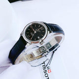 Tissot Le Locle Automatic Lady Black Dial Black Leather Strap Watch for Women - T41.1.123.57 Buy Now By Tissot