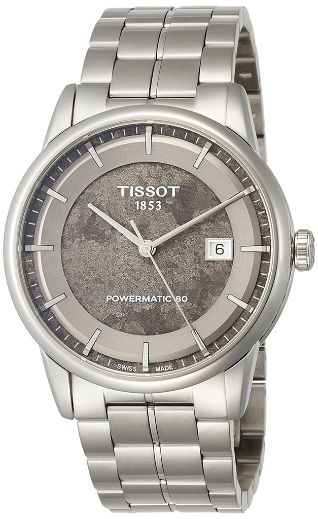Tissot Luxury Powermatic 80 Anthracite Grey Dial Silver Steel Strap Watch For Men - T086.407.11.061.10 Buy Now By Tissot